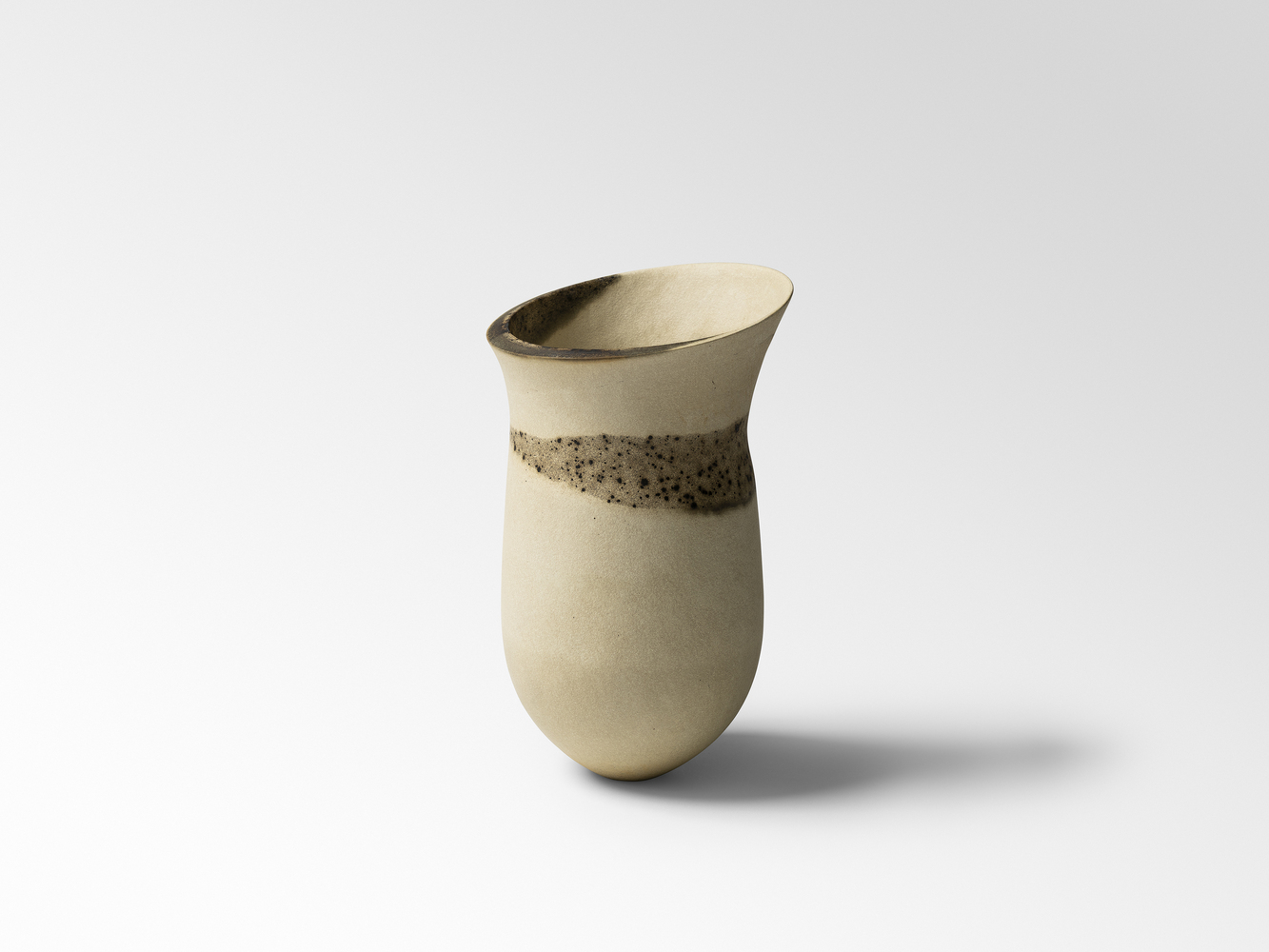 Graded ivory, speckled band, trace, tilted shelf, 2024