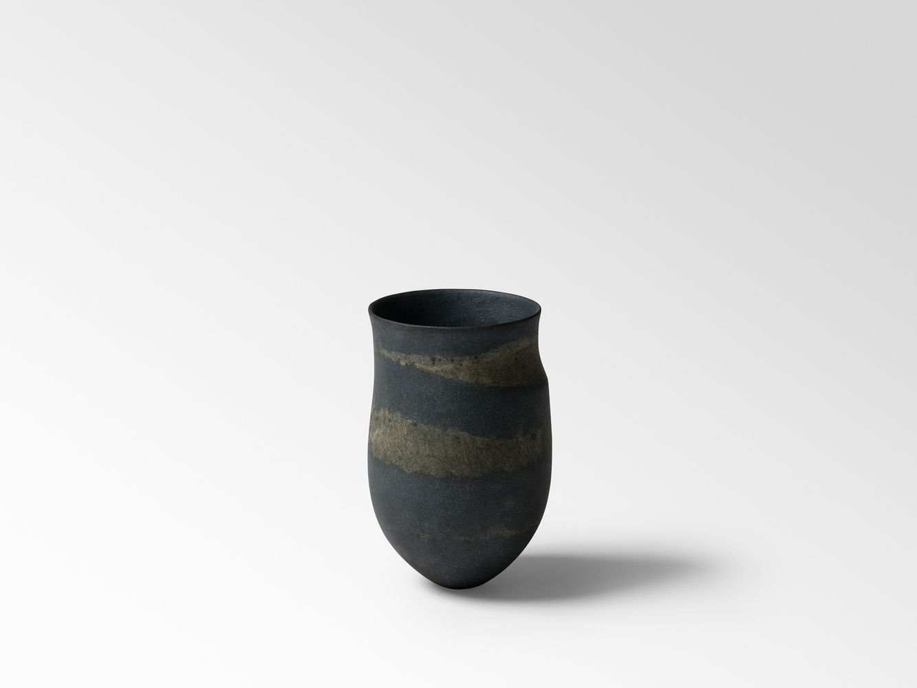 Midnight blue, olive smoked traces, 2024