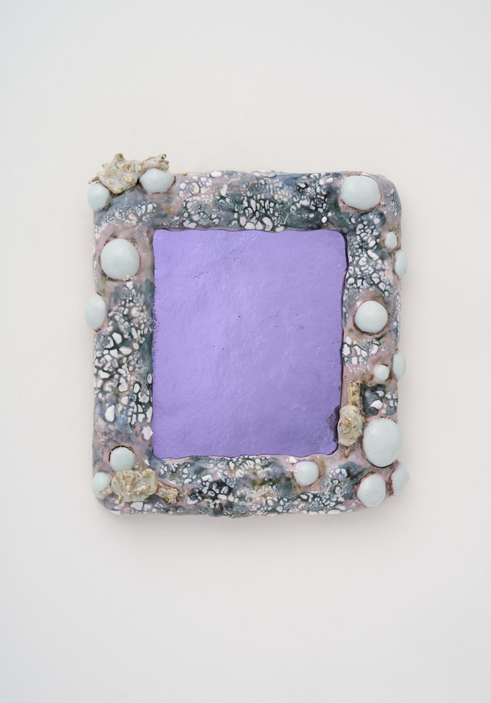 Obscure Mirror (Landscape with Snails and Violet Glass), 2022
