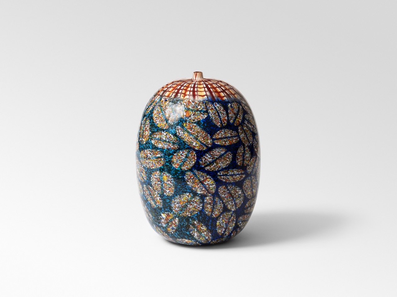Large ovoid vase with truncated cone collar, 2002